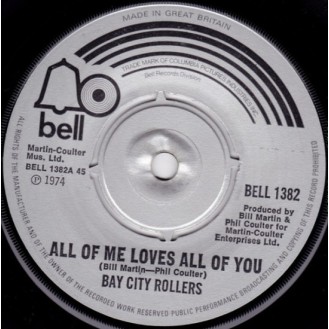 Bay City Rollers – All Of Me Loves All Of You (Vinyl, 7