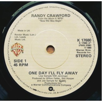 Randy Crawford – One Day I'll Fly Away (Vinyl, 7