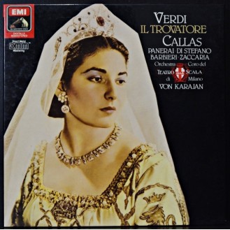 Verdi - Callas, Panerai, Di Stefano, Barbieri, Zaccaria, Orchestra e Coro Del Teatro Alla Scala, Von Karajan – Il Trovatore (2 x Vinyl, LP, Album, Reissue, Remastered, Mono Box Set)